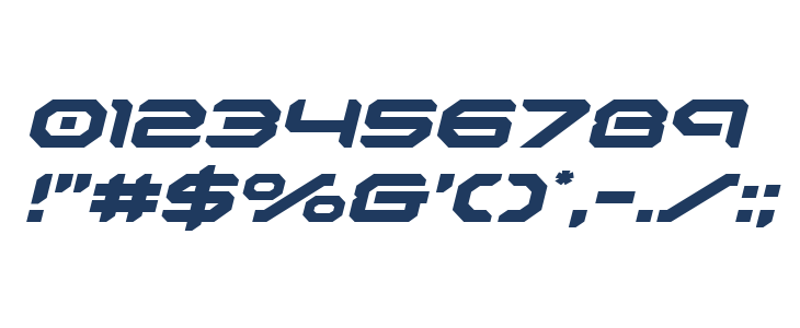 Robotaur Expanded Italic Other Characters