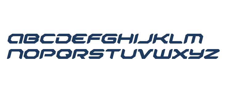 Robotaur Expanded Italic Lowercase