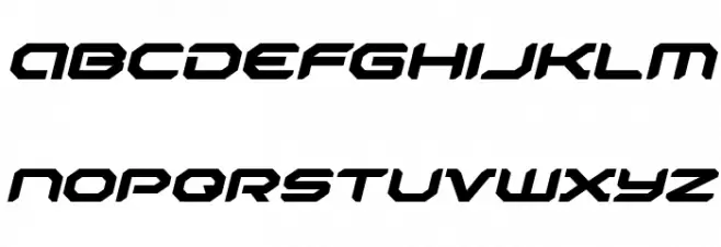 Robotaur Expanded Italic Fonte MINÚSCULAS