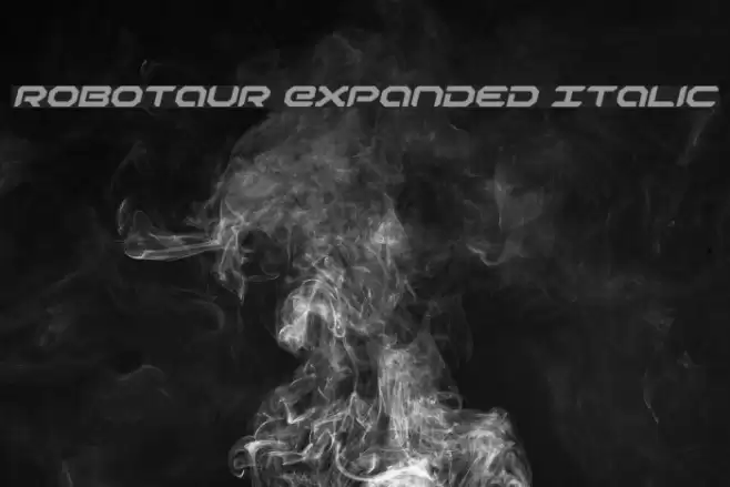 Robotaur Expanded Italic Fuentes examples