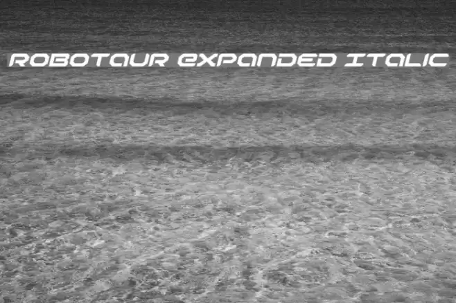Robotaur Expanded Italic Fuentes examples