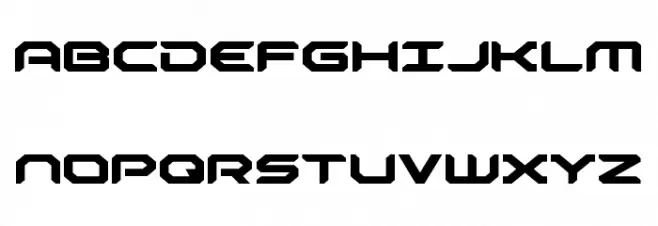 Robotaur Expanded Schriftart Groß