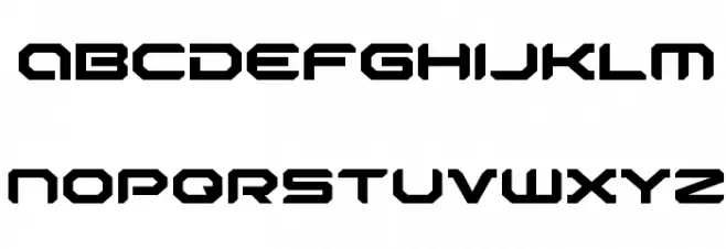 Robotaur Expanded フォント 小文字