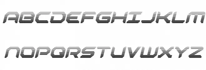 Robotaur Gradient Italic Caratteri MAIUSCOLE