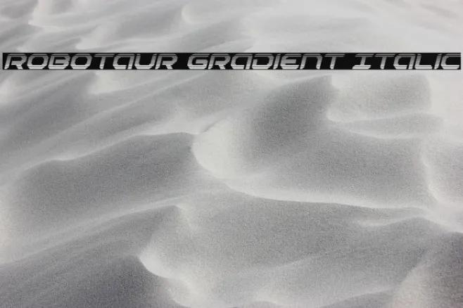 Robotaur Gradient Italic Example 1