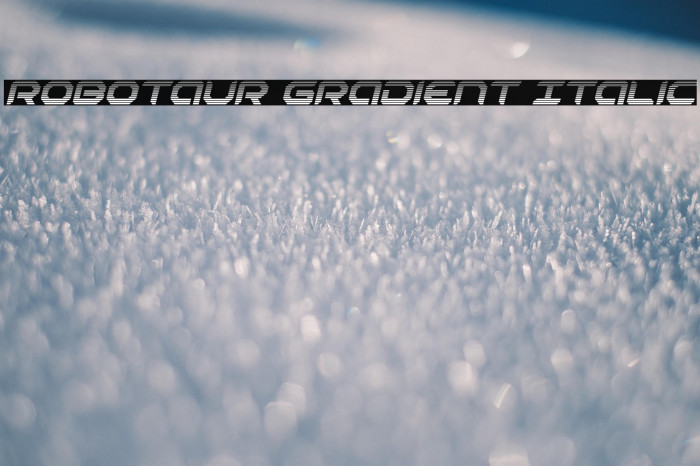 Robotaur Gradient Italic Example 2