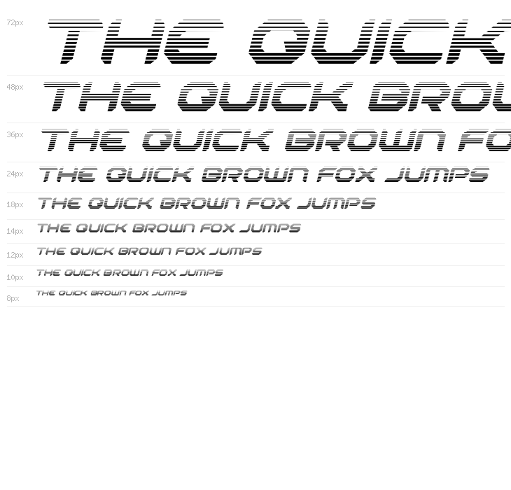 Robotaur Gradient Italic Waterfall