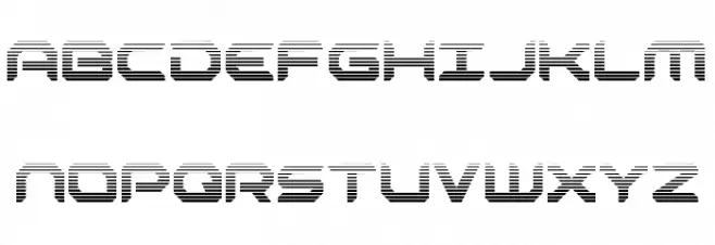 Robotaur Gradient Schriftart Groß