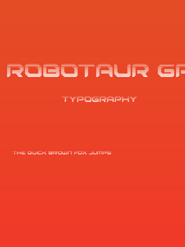 Robotaur Gradient Poster