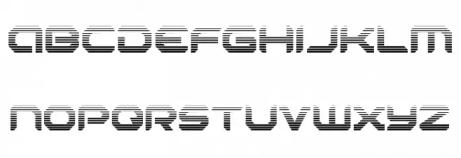 Robotaur Gradient Font Litere mici
