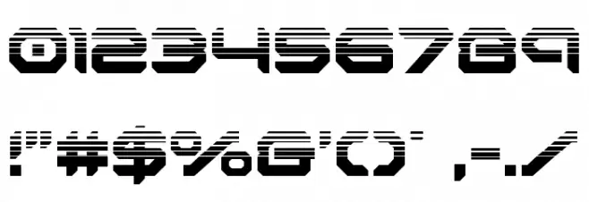 Robotaur Halftone Font OTHER CHARS
