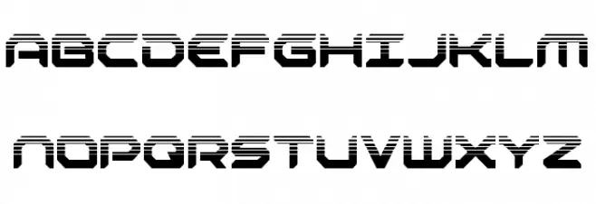 Robotaur Halftone خط أحرف كبيرة