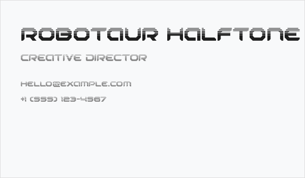 Robotaur Halftone Business Card