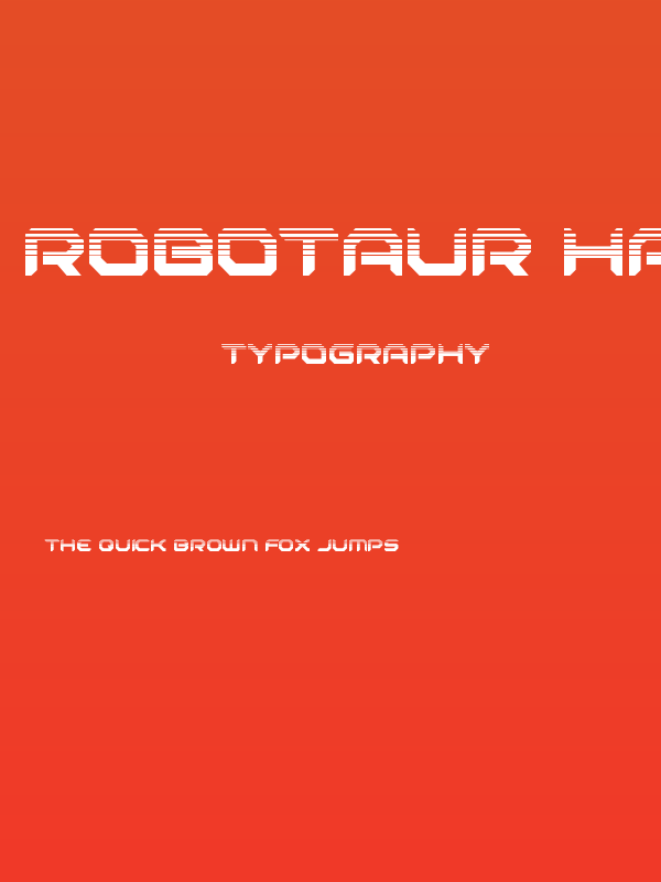 Robotaur Halftone Poster