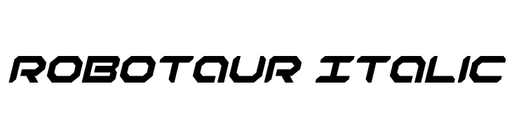 Robotaur Italic Font