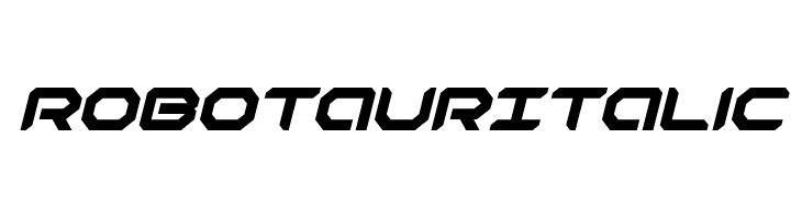 Robotaur Italic  les polices de caractères gratuit tlcharger