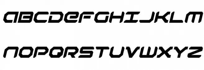 Robotaur Italic Fuentes MAYÚSCULAS