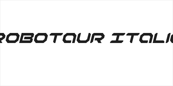Robotaur Italic Logo