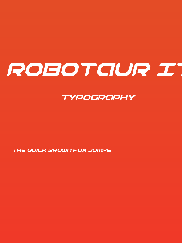 Robotaur Italic Poster