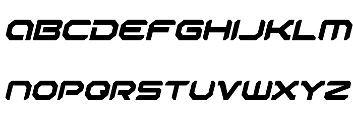 Robotaur Italic Font LOWERCASE