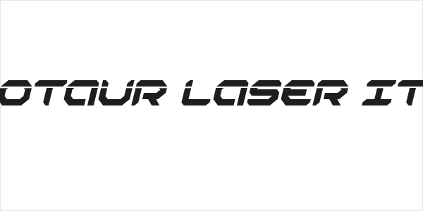 Robotaur Laser Italic Logo