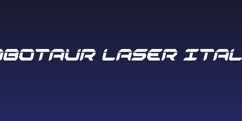 Robotaur Laser Italic Social Header
