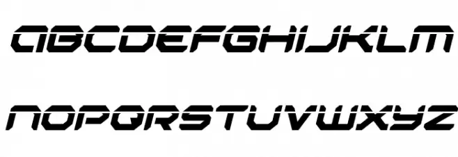 Robotaur Laser Italic 字体 小写