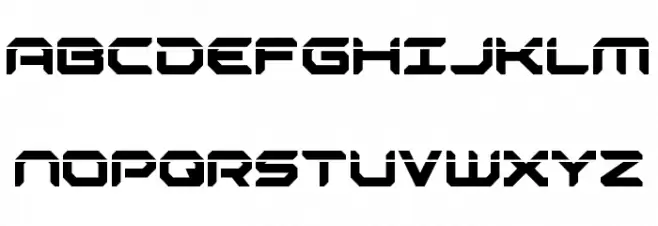 Robotaur Laser 字体 大写