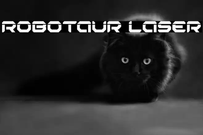 Robotaur Laser Font examples
