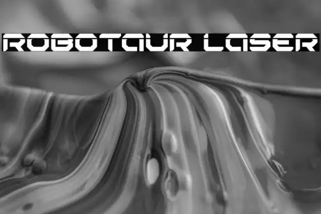 Robotaur Laser Font examples