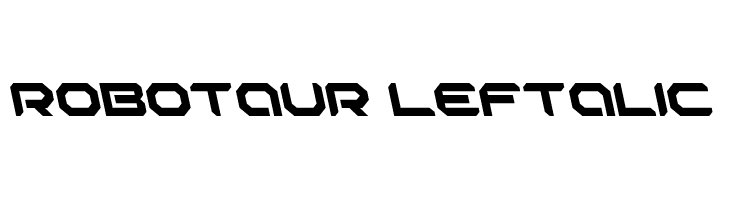 Robotaur Leftalic  les polices de caractères gratuit tlcharger
