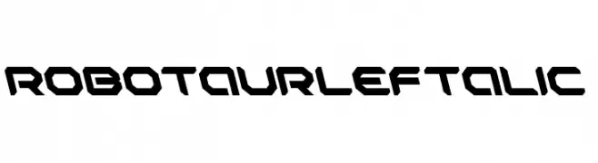 Robotaur Leftalic  font caratteri gratis