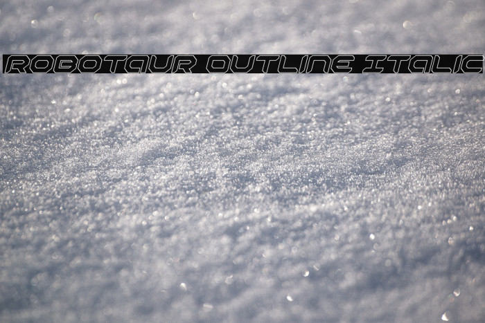Robotaur Outline Italic Example 3