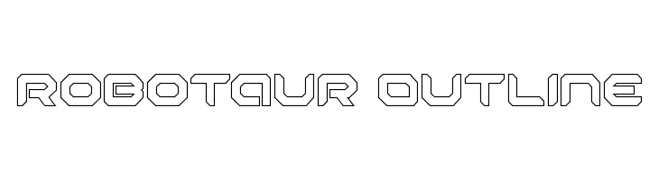 Robotaur Outline  Frei Schriftart Herunterladen