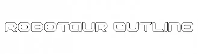 Robotaur Outline  font caratteri gratis