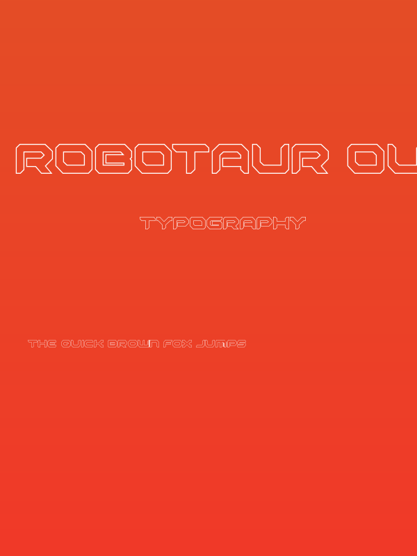 Robotaur Outline Poster