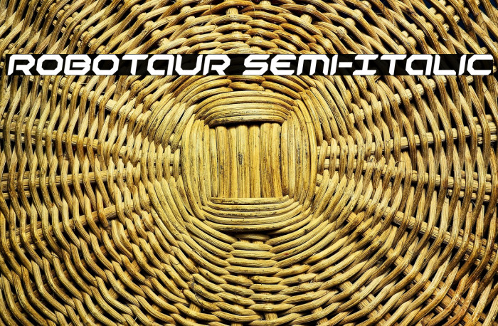 Robotaur Semi-Italic Example 1