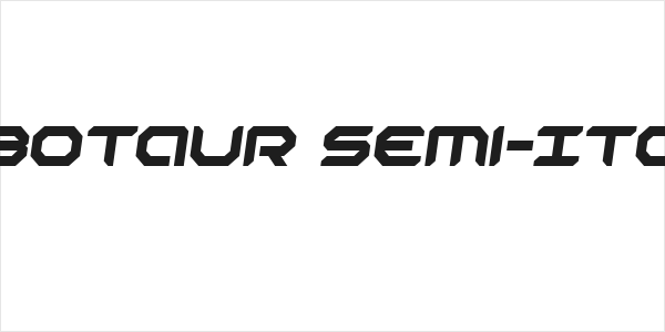 Robotaur Semi-Italic Logo