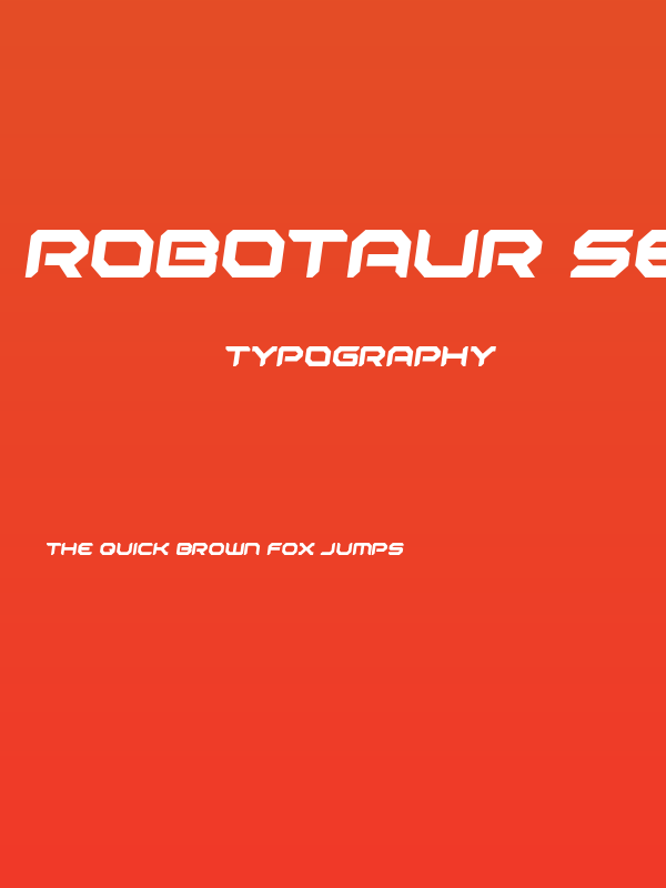 Robotaur Semi-Italic Poster