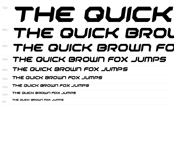 Robotaur Semi-Italic Waterfall