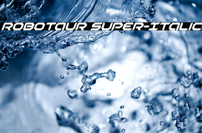 Robotaur Super-Italic Example 1
