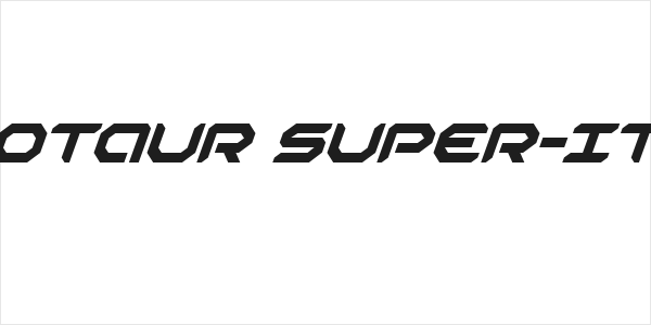 Robotaur Super-Italic Logo