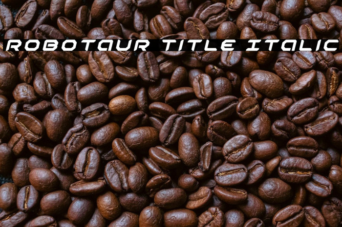 Robotaur Title Italic Example 3