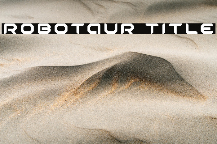 Robotaur Title Example 3