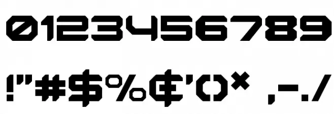 Robotaur フォント その他の文字