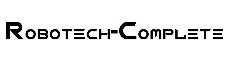 Robotech-Complete  フリーフォントのダウンロード