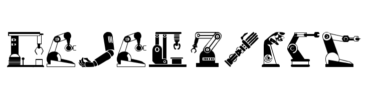 Robotic Arm  les polices de caractères gratuit tlcharger