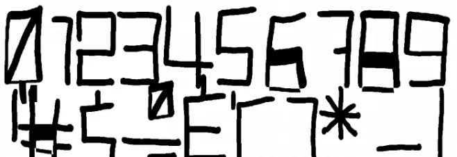 Robotic Handwritten Fuentes OTROS CHARS