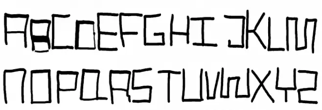 Robotic Handwritten Fuentes MAYÚSCULAS