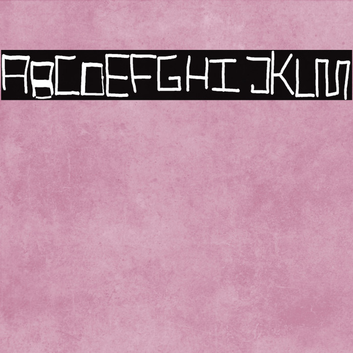 Robotic Handwritten Font examples